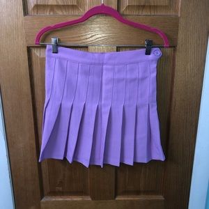 JNTworld Pleated Purple Tennis Skirt